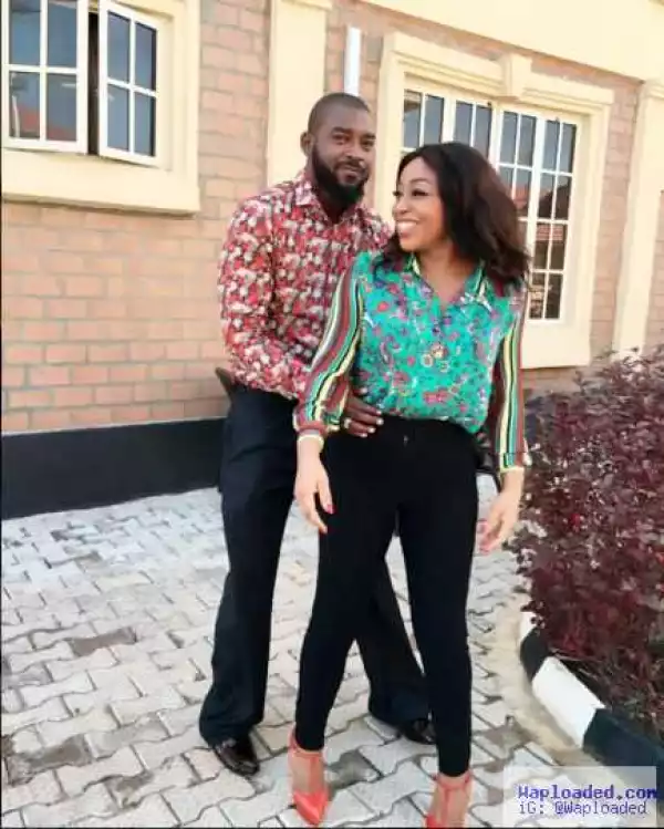 Pics: Actress Rita Dominic And Chidi Mokeme Look Cute Together As They Set To Shoot A New Movie